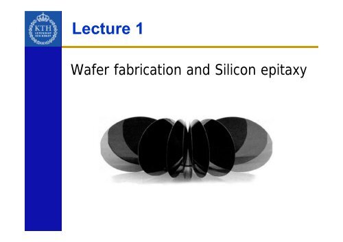 CH1-silicon wafer & Si epitaxy - KTH