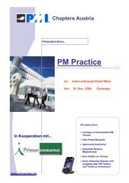 Chapters Austria PM Practice - Primas Consulting