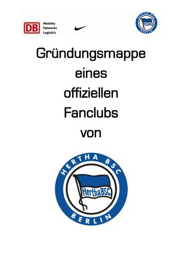 OFC Gründungsmappe - Hertha BSC