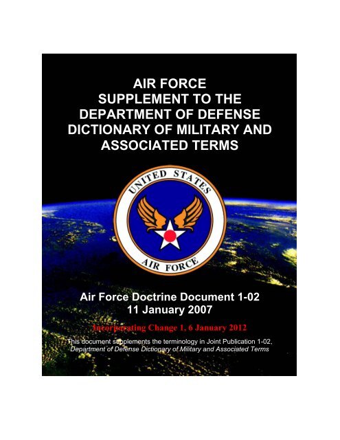 Air Force Supplement to the Department of Defense - Federation of ...