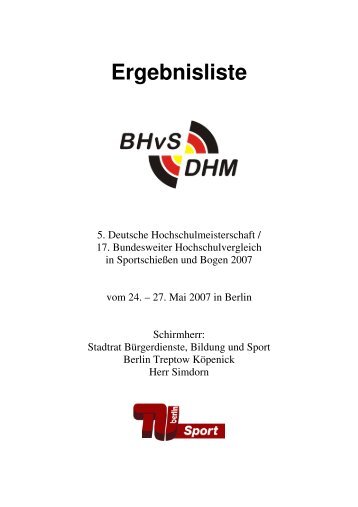 Ergebnisliste - BHvS