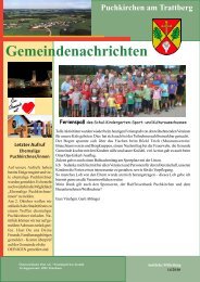 Gemeindenachrichten - Gemeinde Puchkirchen am Trattberg