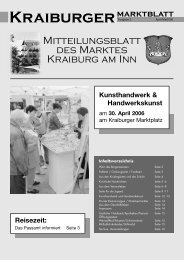 Ausgabe 2 - April / Mai - Markt Kraiburg am Inn