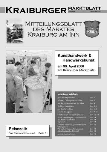 Ausgabe 2 - April / Mai - Markt Kraiburg am Inn