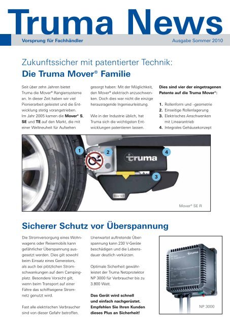 Die Truma Mover® Familie Sicherer Schutz vor Überspannung