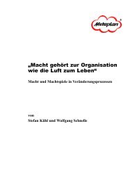 „Macht gehört zur Organisation wie die Luft zum Leben“ - Soziologie