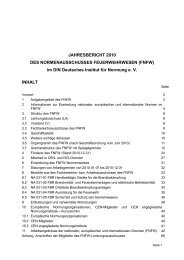 jahresbericht 1998 - FNFW - DIN Deutsches Institut für Normung e.V.