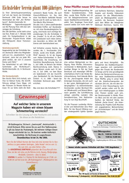 Einkaufsspass am sonntag - Dortmunder & Schwerter Stadtmagazine