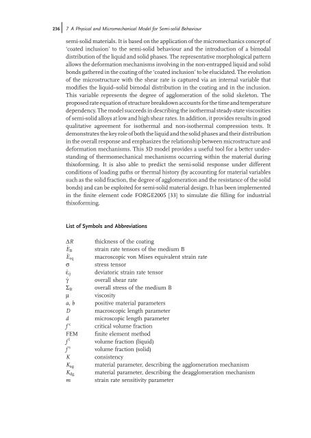 Thixoforming : Semi-solid Metal Processing