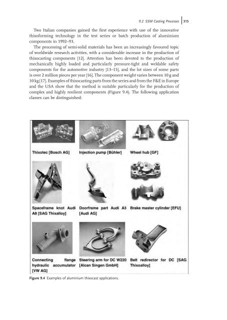 Thixoforming : Semi-solid Metal Processing