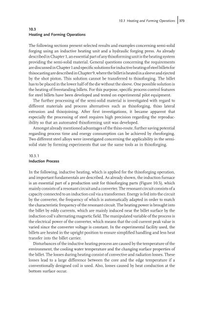 Thixoforming : Semi-solid Metal Processing