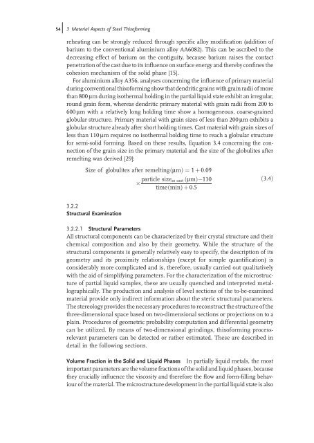 Thixoforming : Semi-solid Metal Processing