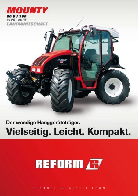 Mounty 80S/100 Landwirtschaft - Landtechnik Rietzler