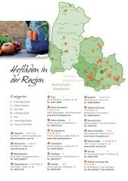 Hofläden in der Region - Schlossallee