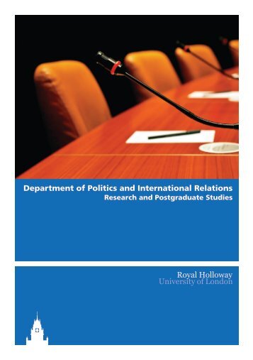 Department of Politics and International Relations - Royal Holloway ...