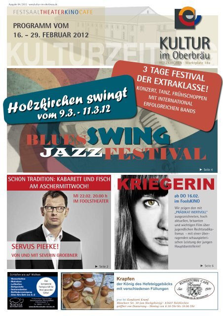 JAZZFestival - KULTUR im Oberbräu