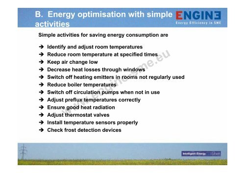 Training course on energy efficiency in SMEs - engine-sme.eu