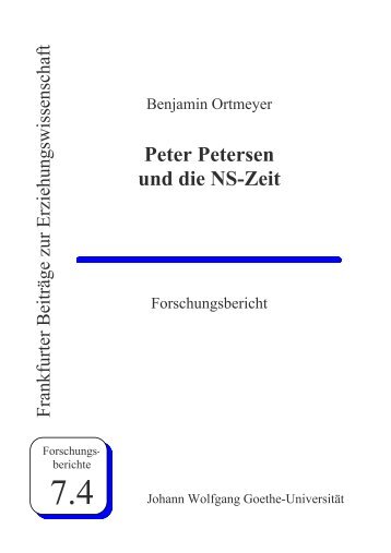 Peter Petersen und die NS-Zeit