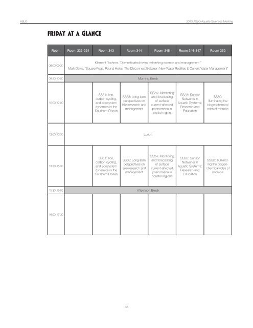 CONFERENCE PROGRAM - ASLO