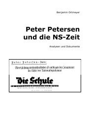 Peter Petersen und die NS-Zeit - Benjamin Ortmeyer