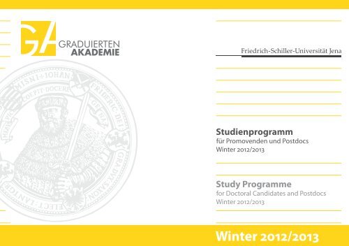 Studienprogramm - Graduierten-Akademie - Friedrich-Schiller ...