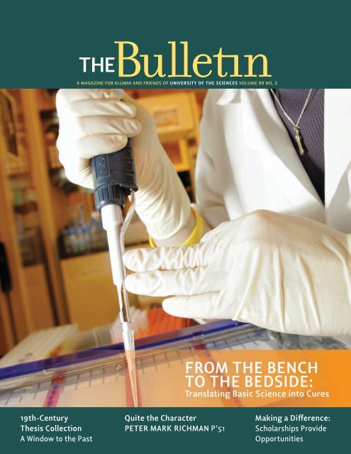 From The Bench To The Bedside University Of The Sciences In