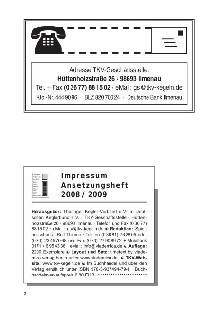 Ausgabe 2008/2009 - viademica.verlag berlin