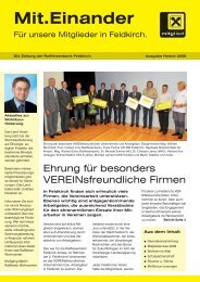 Mit.Einander - Raiffeisenbank Feldkirch