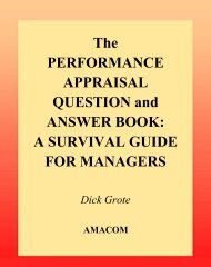 Performance Appraisal Question and Answer Book