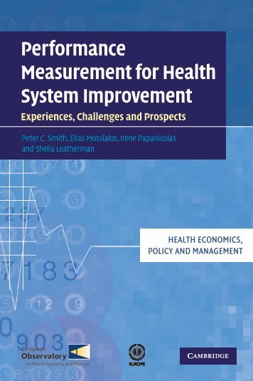 Performance Measurement for Health System Improvement