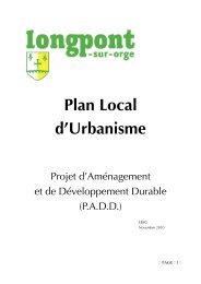 Plan Local d'Urbanisme - Longpont-sur-Orge