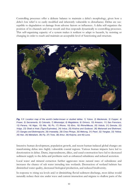 Dynamics and Vulnerability of Delta Systems - loicz