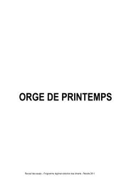 ORGE DE PRINTEMPS - Chambres d'agriculture - Picardie