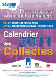 Calendrier 2011 - Savigny-sur-Orge