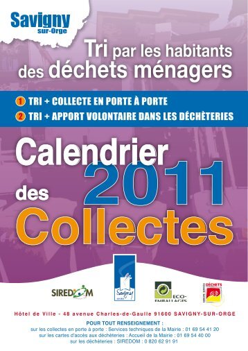 Calendrier 2011 - Savigny-sur-Orge