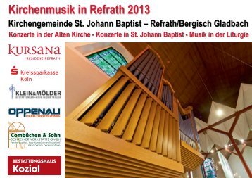 flyer 2013 - Kirchenmusik in St. Johann Baptist Bergisch Gladbach ...