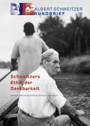 Schweitzers Ethik der Dankbarkeit - Deutsches Albert-Schweitzer ...