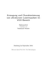 Erzeugung und Charakterisierung von ultrakurzen Laserimpulsen ...