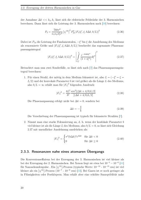 Erzeugung und Charakterisierung von ultrakurzen Laserimpulsen ...