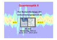 Quantenoptik II - E11 - TUM