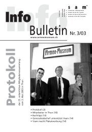 BulletinNr. 3/03 - Verein Schweizer Armeemuseum