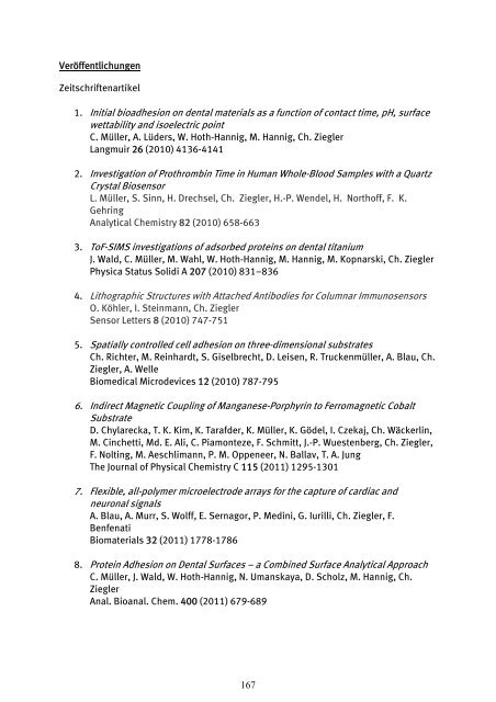 Forschungsbericht 2010 - 2011 - Fachbereich Physik der Universität ...