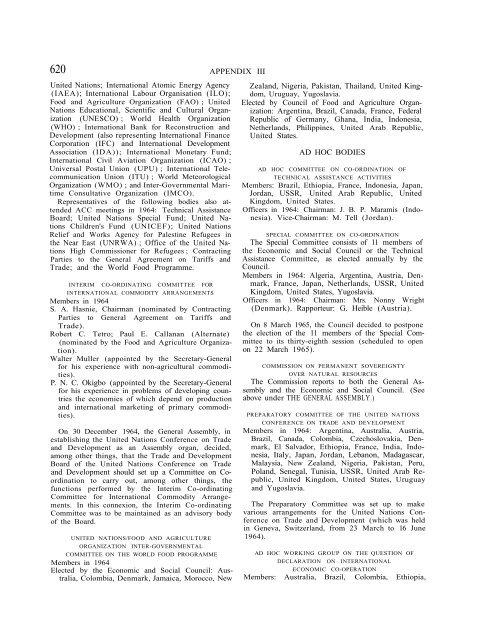 [ 1964 ] Appendices - Yearbook of the United Nations