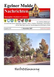 Egelner Nachrichten November 2007 - Druckerei Lohmann