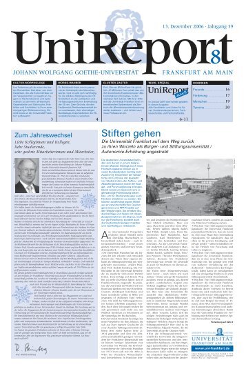 Ausgabe 8-2006 - UniReport