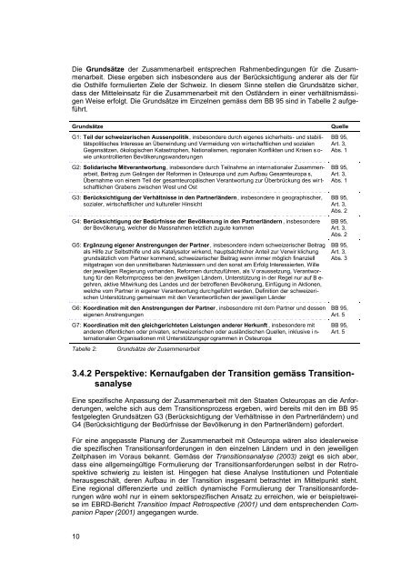 12 Jahre Ostzusammenarbeit - Evaluation 2003/4 - Band 2 - DEZA