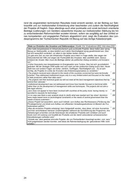 12 Jahre Ostzusammenarbeit - Evaluation 2003/4 - Band 2 - DEZA