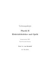 Skript Physik II - Ruhr-Universität Bochum