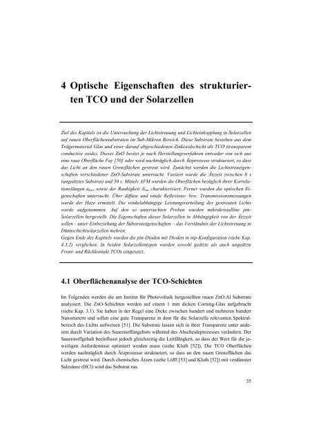 4 Optische Eigenschaften des strukturier - JUWEL ...