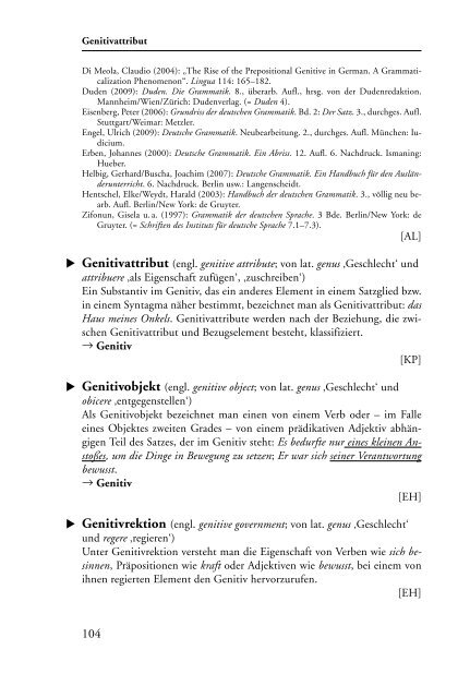 Deutsche Grammatik (de Gruyter Lexikon)